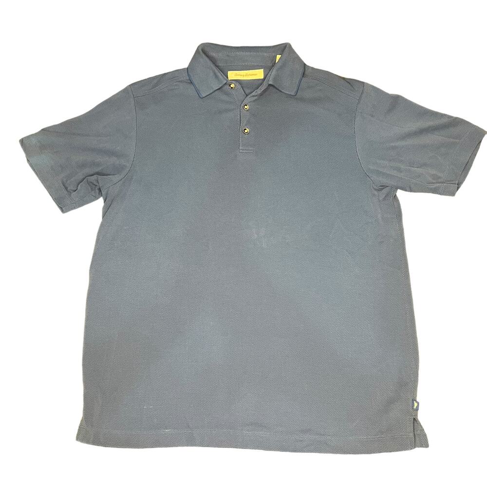 Tommy Bahama Men's Medium Blue Short Sleeve Casual Collared Polo